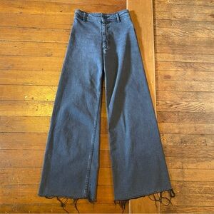 Zara the Marine Straight Black Raw Hem 0